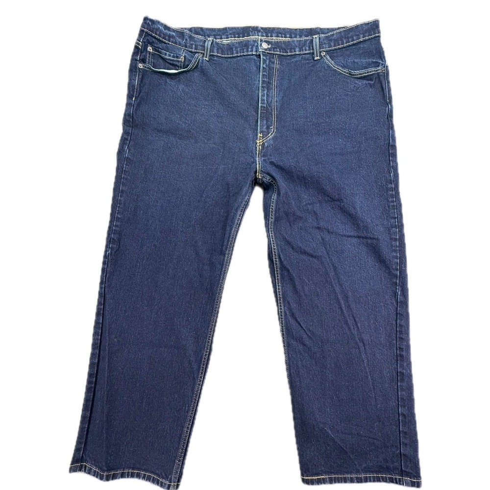Levi's 550 Relaxed Fit Jeans Men 50x29 Dark‎ Wash Blue Denim 01550-0011